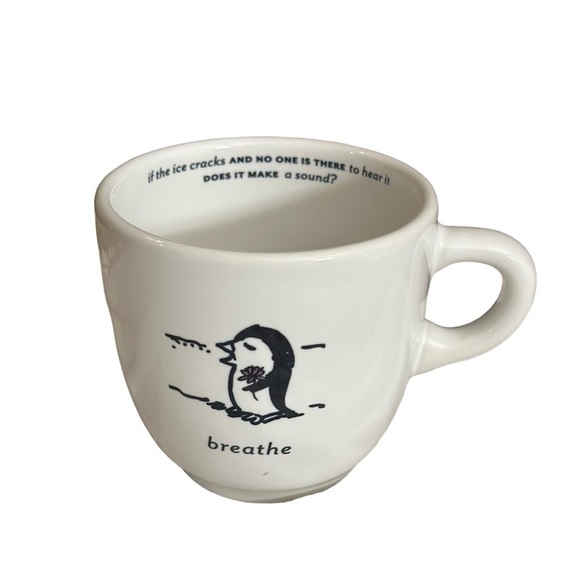 Uncommon Goods Zenguin Waddling Towards Nirvana Penguin Set of 4 HTF Mugs EUC - Picture 9 of 14